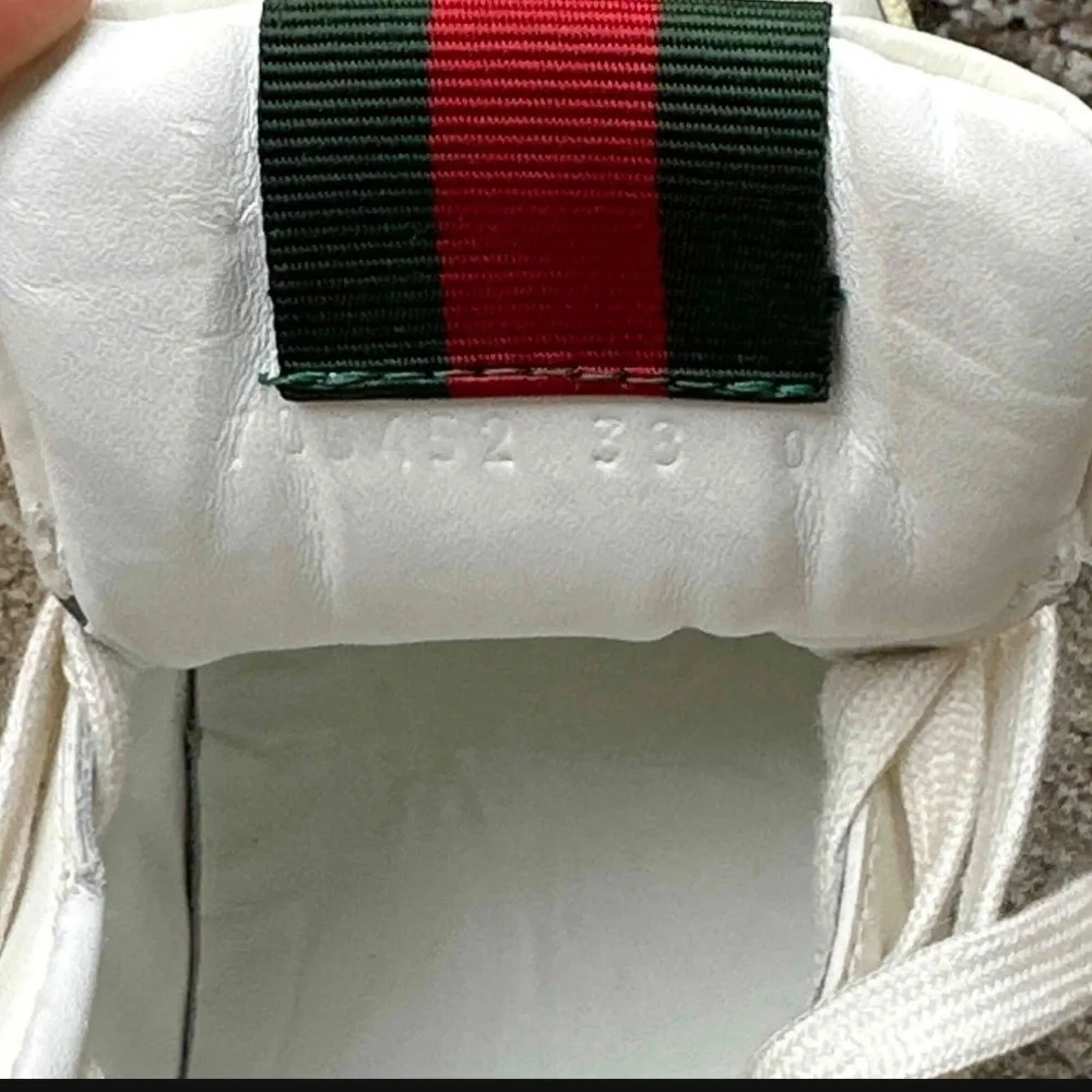 New Gucci Re-Web Crystal Chain Sneakers Size 38